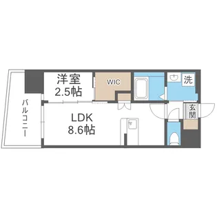 セレニテ新大阪ミラク弐番館【3階】の間取り