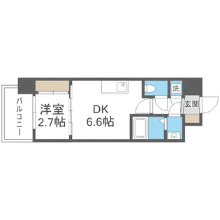 セレニテ東三国ミラク【7階】の間取り