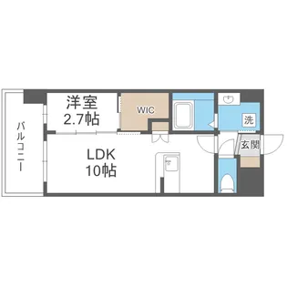 セレニテ東三国ミラク【7階】の間取り