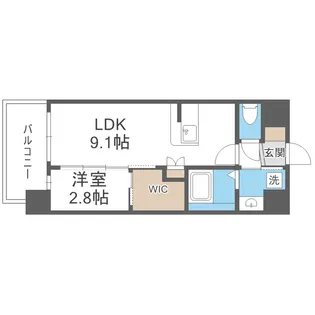 セレニテ東三国ミラク【6階】の間取り