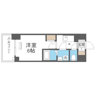 エスリード弁天町桜通レジデンス【2階】の間取り