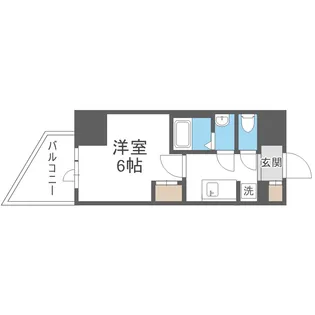 エスリードレジデンス大阪福島サウスフラッツ【2階】の間取り