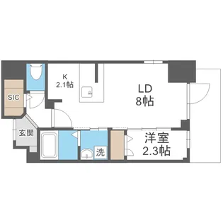 エスリードレジデンス大阪福島シティクロス【6階】の間取り