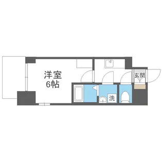 エスリードレジデンス大阪福島シティクロス【9階】の間取り