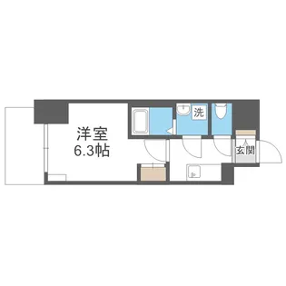 エスリードレジデンス大阪福島シティクロス【10階】の間取り