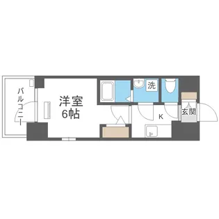 エスリード弁天町桜通レジデンス【2階】の間取り