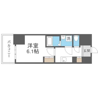 エスリードレジデンス大阪福島サウスフラッツ【2階】の間取り