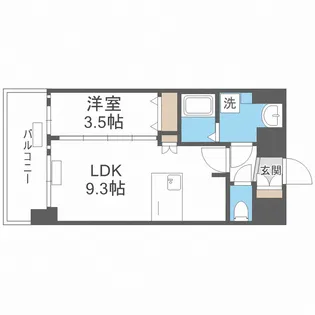 プレサンス野江内代ペルティエ【12階】の間取り