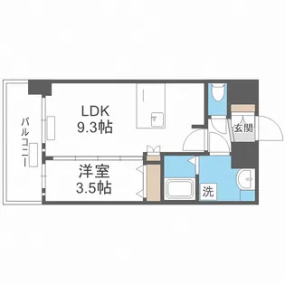 プレサンス野江内代ペルティエ【12階】の間取り