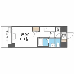 プレサンス野江内代ペルティエ【10階】の間取り