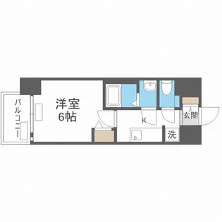 プレサンス野江内代ペルティエ【407号室】の間取り