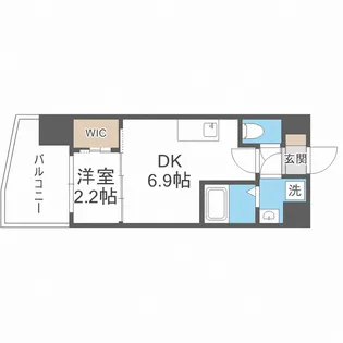 セレニテ阿波座ミラク【9階】の間取り