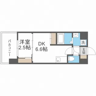 セレニテ阿波座ミラク【9階】の間取り