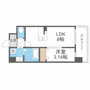 アート新森【3階】の間取り