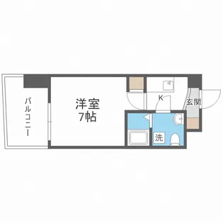 セレニテ阿波座ミラク【8階】の間取り