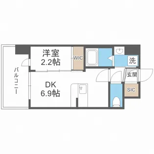 セレニテ十三ミラク【7階】の間取り
