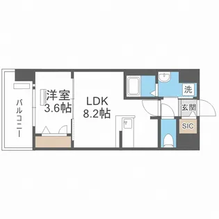 スワンズシティ大阪エスクレア【12階】の間取り