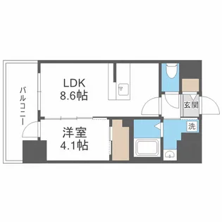 エスリードレジデンス梅田グランゲート【2階】の間取り
