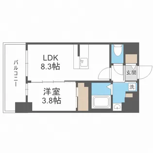 エスリードレジデンス梅田グランゲート【3階】の間取り