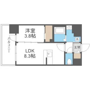 エスリードレジデンス梅田グランゲート【5階】の間取り