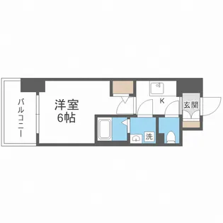 エスリードレジデンス梅田グランゲート【6階】の間取り
