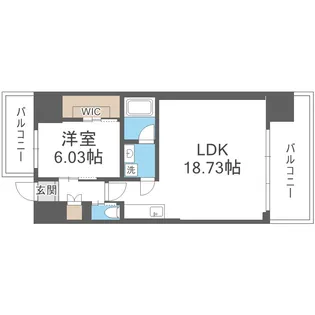 プレジオ新大阪EURO【2階】の間取り