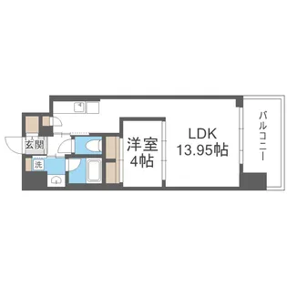 プレジオ新大阪EURO【7階】の間取り