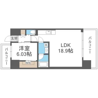 プレジオ新大阪EURO【4階】の間取り