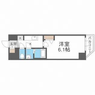 プレサンス天王寺勝山【11階】の間取り