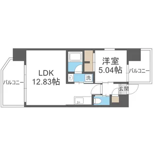 プレジオ森之宮【2階】の間取り