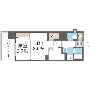 RJRプレシア南堀江【12階】の間取り