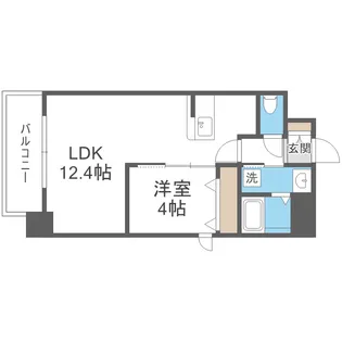 Alivis北梅田【4階】の間取り