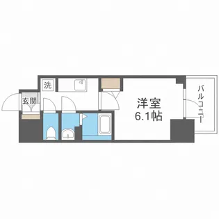 アドバンス大阪ストーリア【4階】の間取り