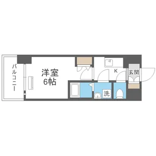 エスリード弁天町ルシェンテ【9階】の間取り