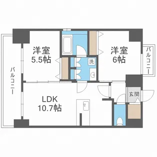 ベイサイドパークOSAKAサウスレジデンシス【14階】の間取り