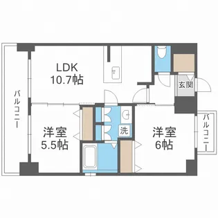 ベイサイドパークOSAKAサウスレジデンシス【15階】の間取り