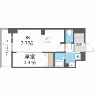 大阪難波Noah【3階】の間取り