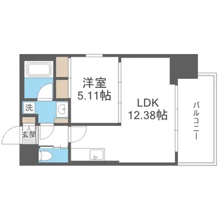 プレジオ阿波座【14階】の間取り