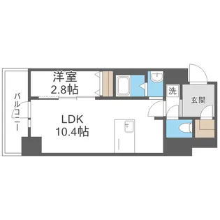 大阪難波Noah【3階】の間取り