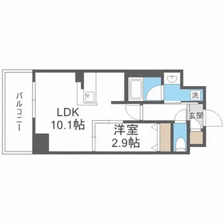 アヴェニール中崎【10階】の間取り
