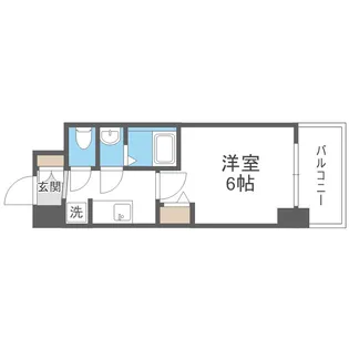 アドバンス大阪フルーヴ【12階】の間取り