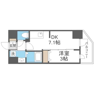 アドバンス大阪フルーヴ【2階】の間取り