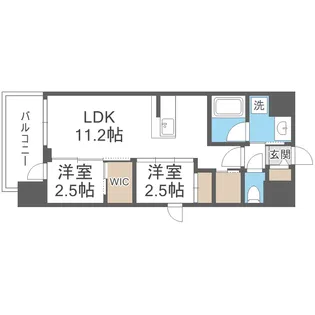 セレニテフラン梅田【5階】の間取り