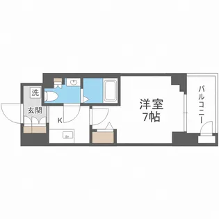 ワールドアイ大阪城EASTアドバンス【3階】の間取り