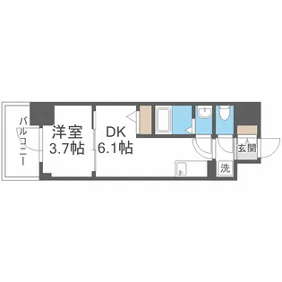 リヴェント福島野田【301号室】の間取り