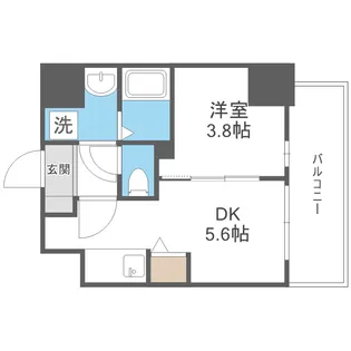 リヴェント福島野田【309号室】の間取り