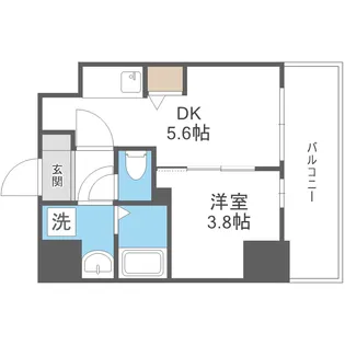 リヴェント福島野田【708号室】の間取り