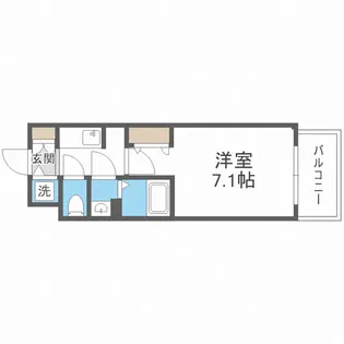 ファーストフィオーレ大阪城イースト【6階】の間取り