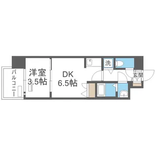 スワンズシティ新大阪プライム【1001号室】の間取り