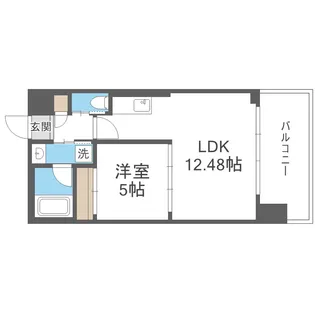 プレジオ弁天町【716号室】の間取り